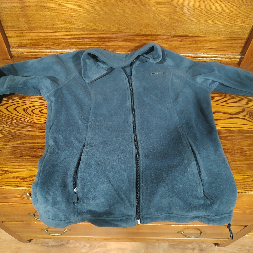 Columbia Blue Zip-Up Fleece Jacket